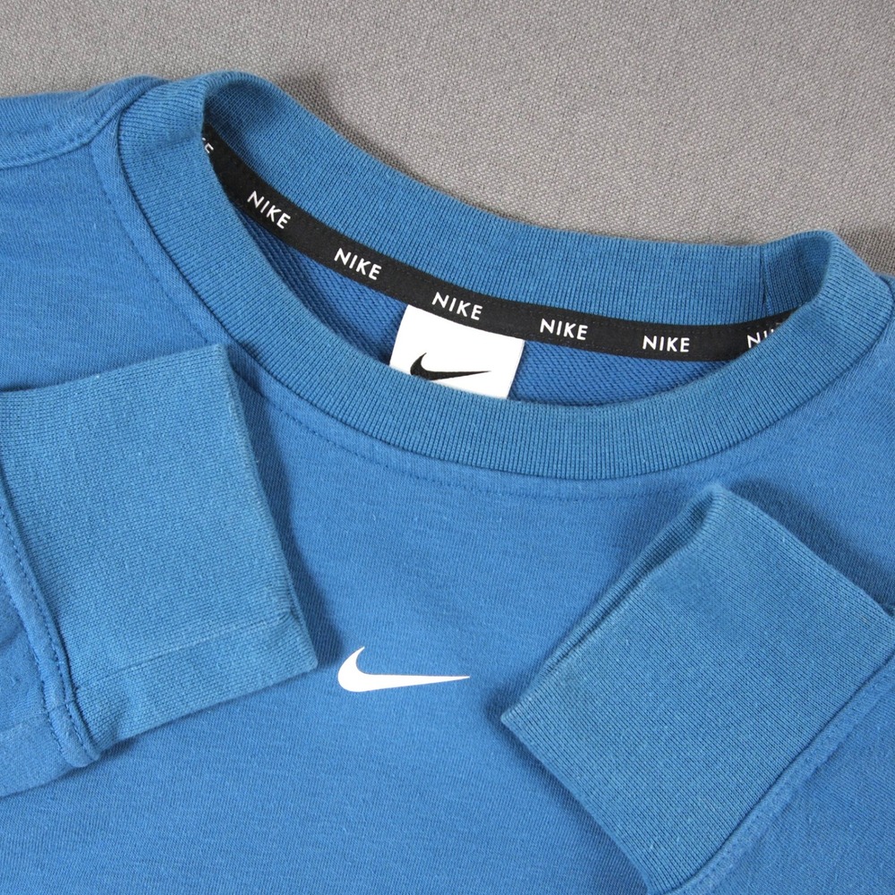 Y2K Nike Center Swoosh Retro Dri-FIT Crew Neck Pullover Women Sweatshirt M Gym